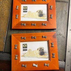 Picture Frames, with metal dog bones